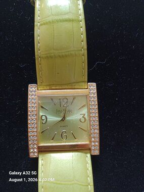 Joan Rivers Classics Watch Women's 39mm Gold Tone Square with crystals